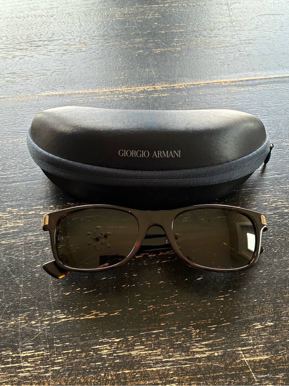 Giorgio Armani Brown Frame Men’s Sunglasses with Black Case